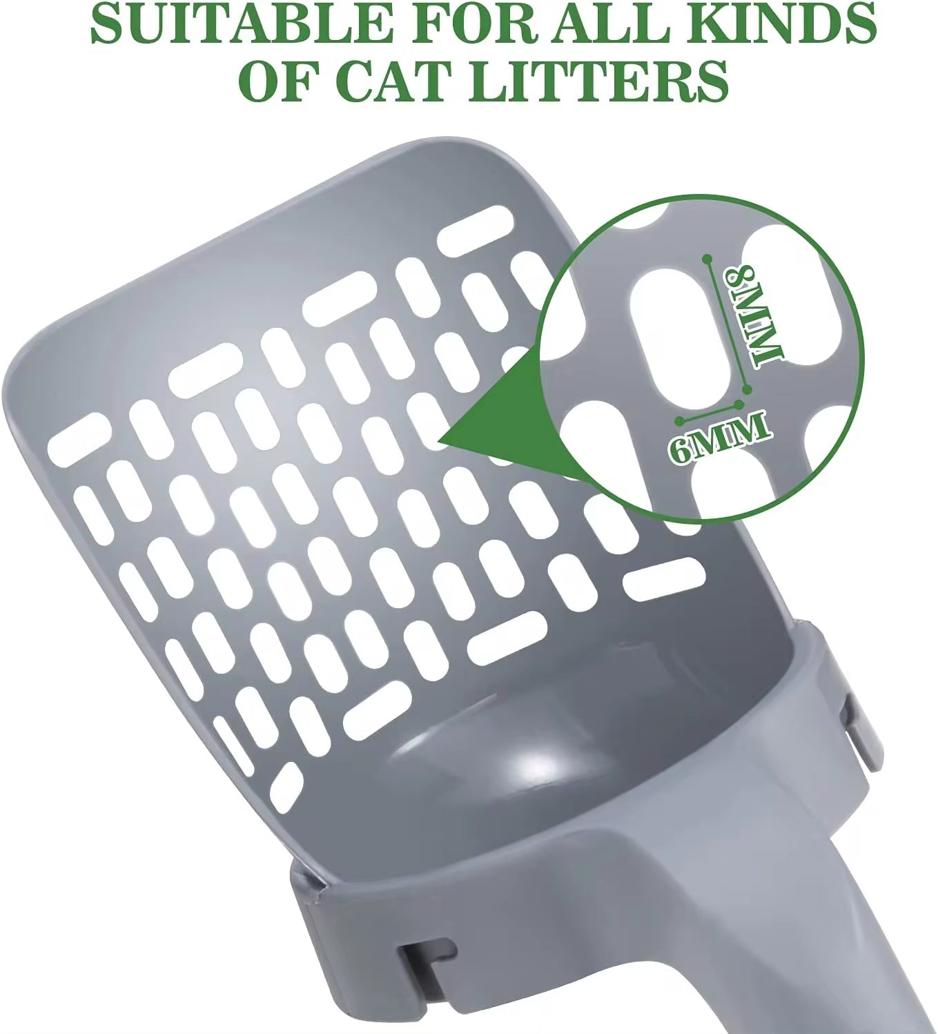 Cat Litter Shovel Scoop with Refill Bag for Pet Filter Clean Toilet Garbage Picker Cat Supplies Cat Litter Box Self Cleaning