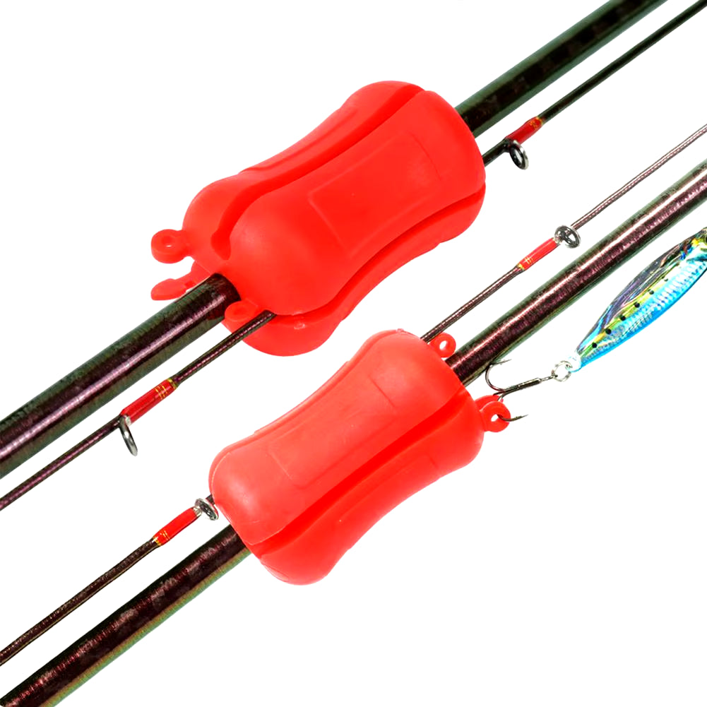 8PCS Portable Fishing Rod Fixed Ball Silicone Fishing Rod Beam Wear Tight Fishing Accessories for Fishing Pole Drop Shipping